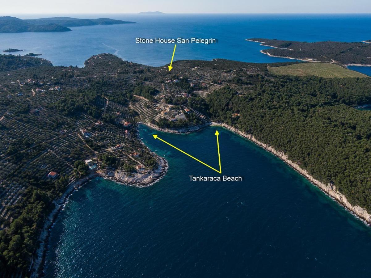 Villa Stone House San Pelegrin Vela Luka Exterior foto